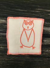 Load image into Gallery viewer, embroidered pillow owl small
