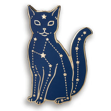 Load image into Gallery viewer, Constellation Cat enamel pin
