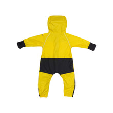 Load image into Gallery viewer, Back of yellow rain suit by Stonz
