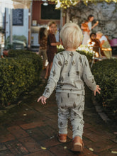 Load image into Gallery viewer, Child walking into a yard wearing long sleeve herb matching set
